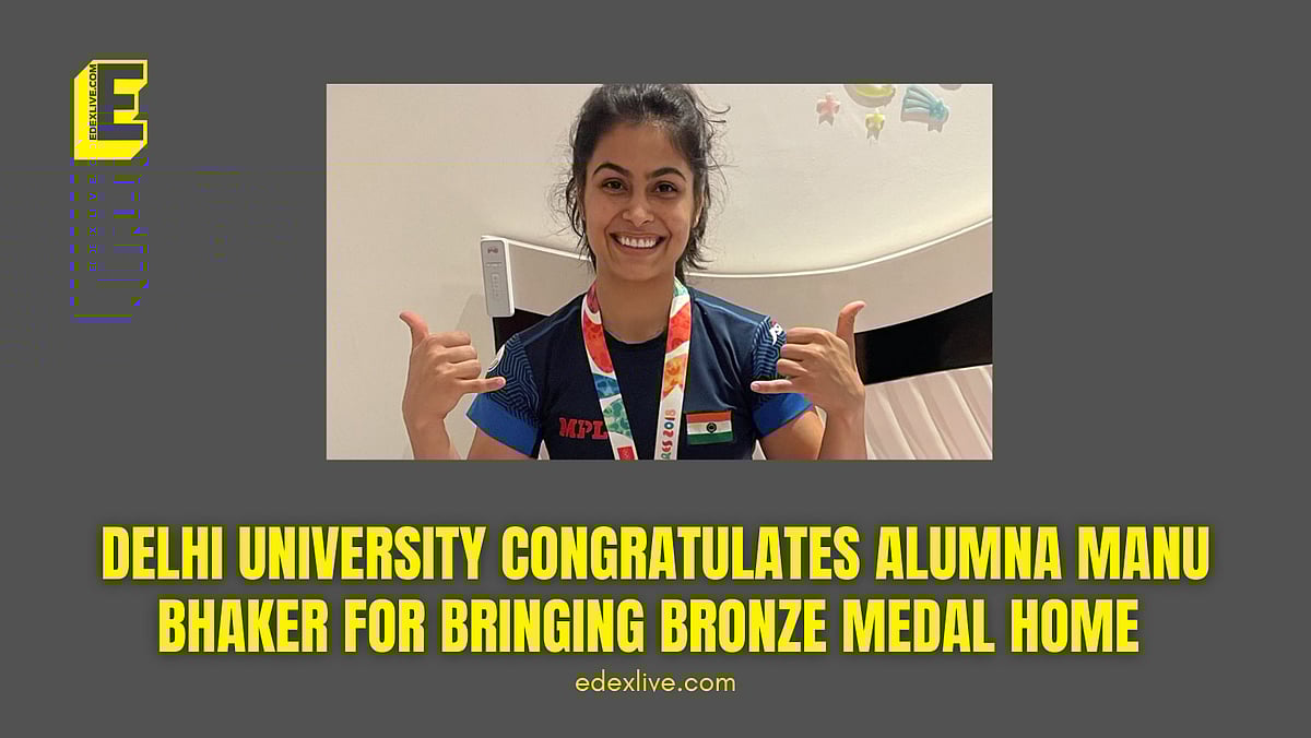 Delhi University congratulates alumna Manu Bhaker for bringing Bronze